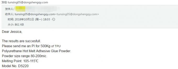 Biały PA Gorąco roztopiony proszek klejący Gorąco roztopiony proszek Silny efekt wiązania 2